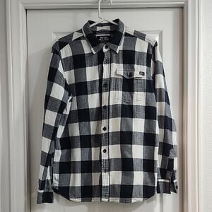 Metal Mulisha Black and White Plaid Shirt